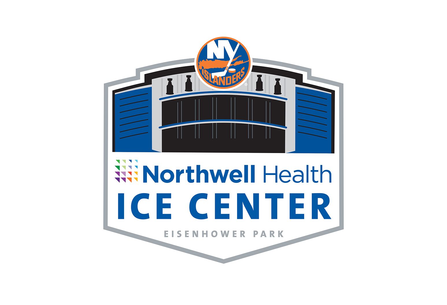 "Northwell Health Ice Center Eisenhower Park" logo.